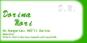 dorina mori business card